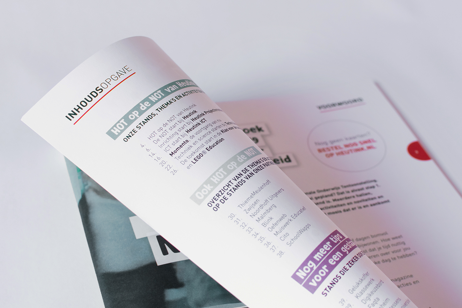 Magazine ontwerp (grafische vormgeving) voor Heutink door Annemiek Volkers