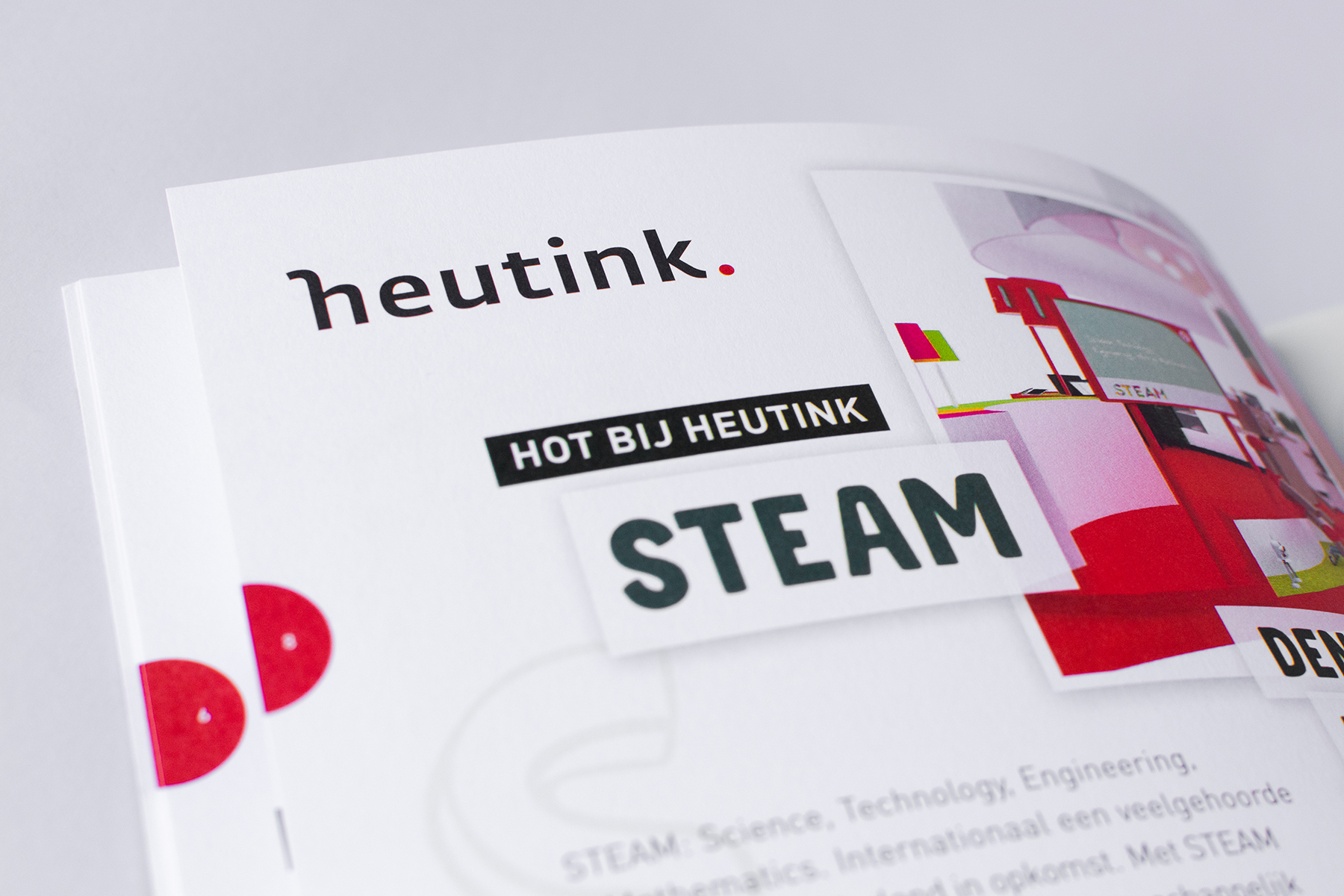 Magazine ontwerp (grafische vormgeving) voor Heutink door Annemiek Volkers