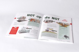 Magazine ontwerp (grafische vormgeving) voor Heutink door Annemiek Volkers