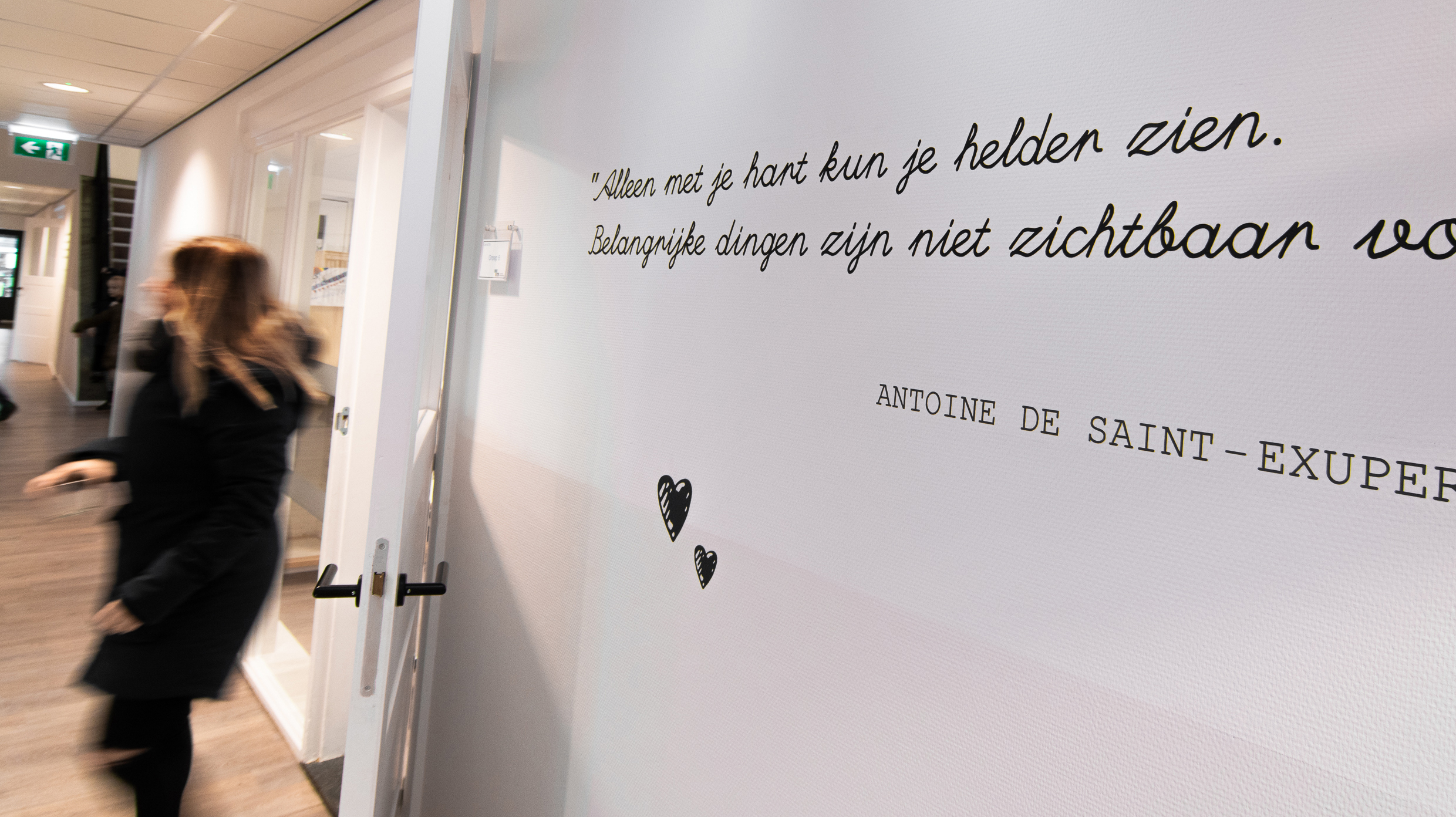 quotes verwerkt in het interieur passend bij de huisstijl van jouw organisatie