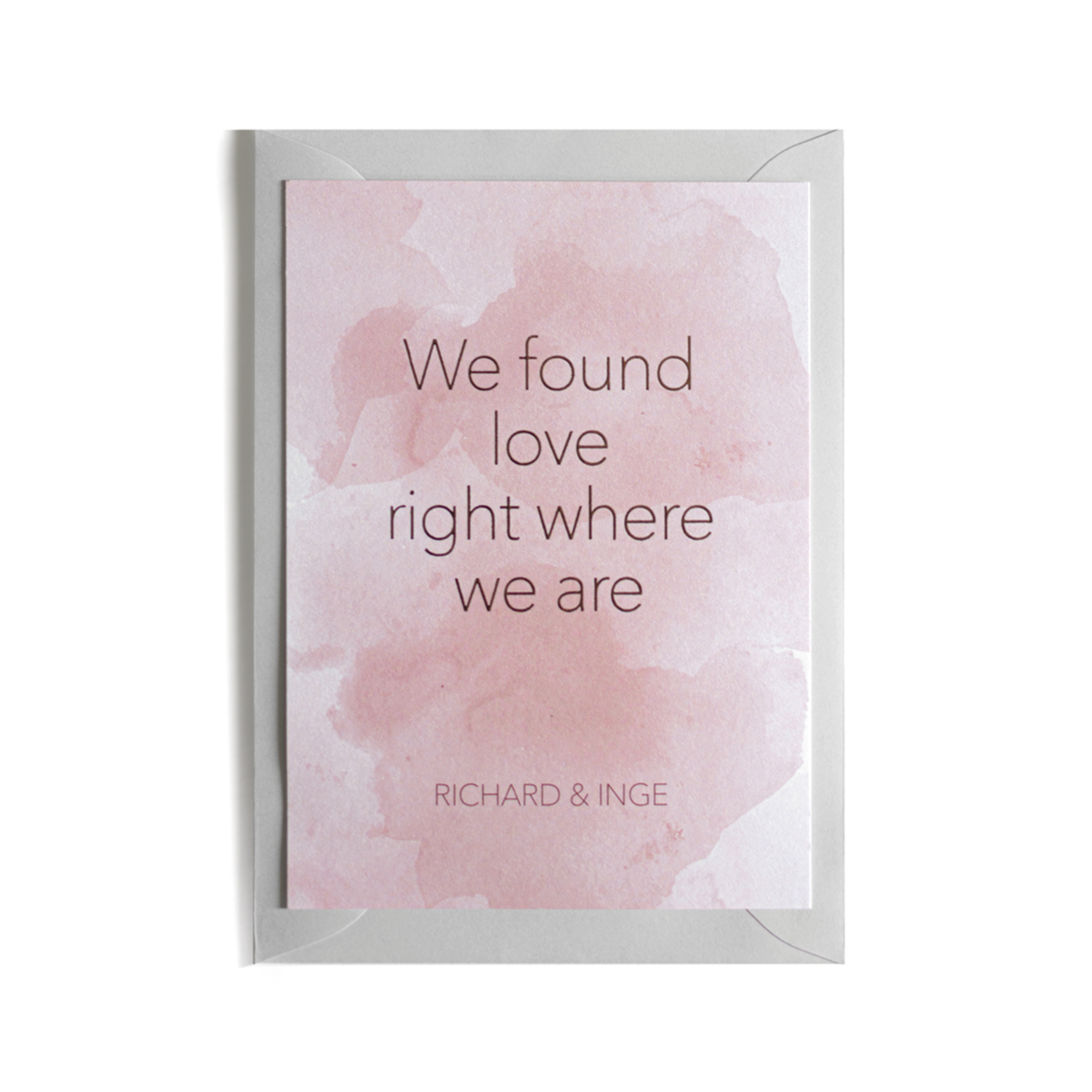 grafisch ontwerp trouwkaart Annemiek Volkers